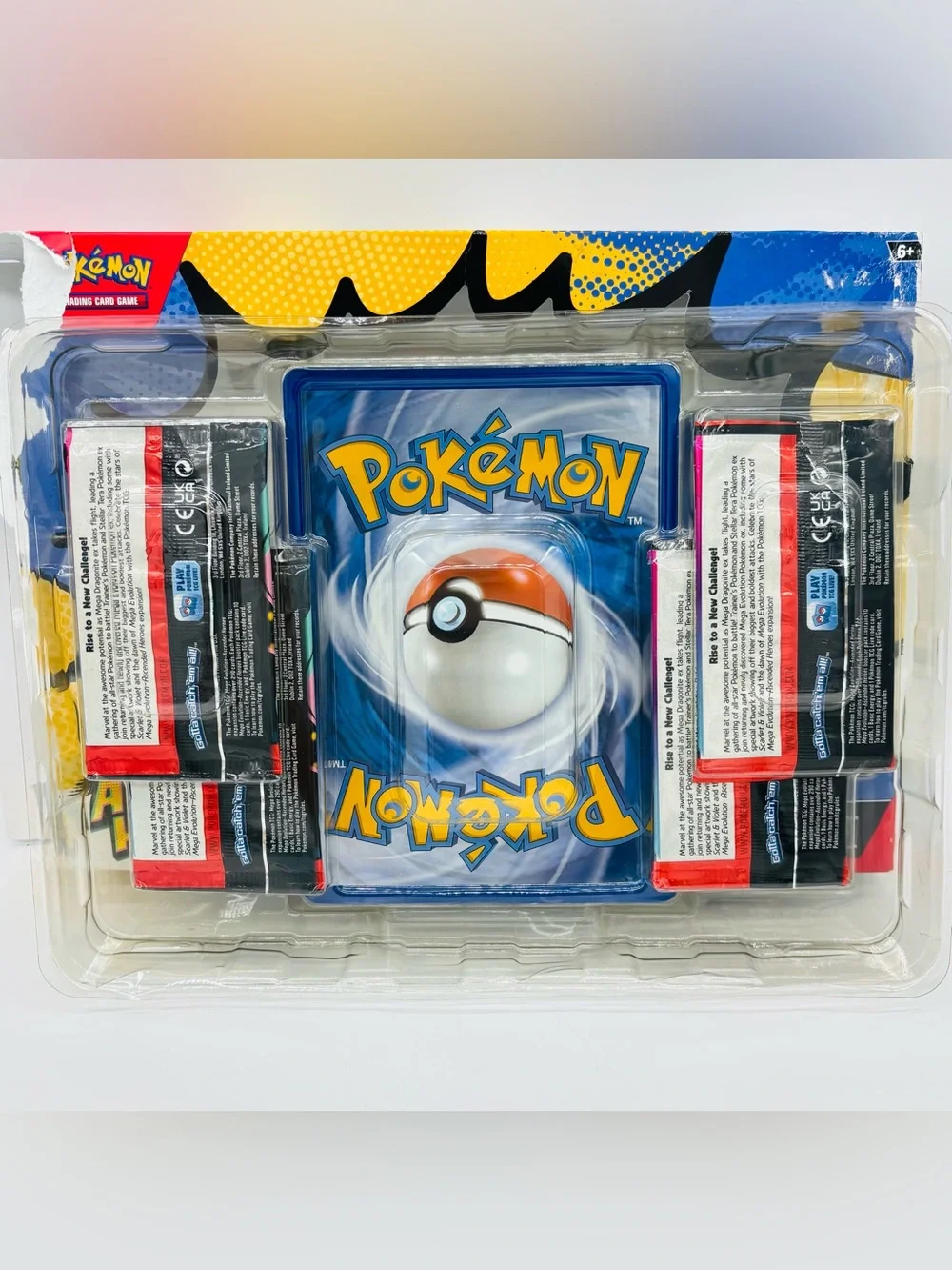 Pokemon TCG Mega Feraligatr ex Box Ascended Heroes Complete Sealed Damaged Box